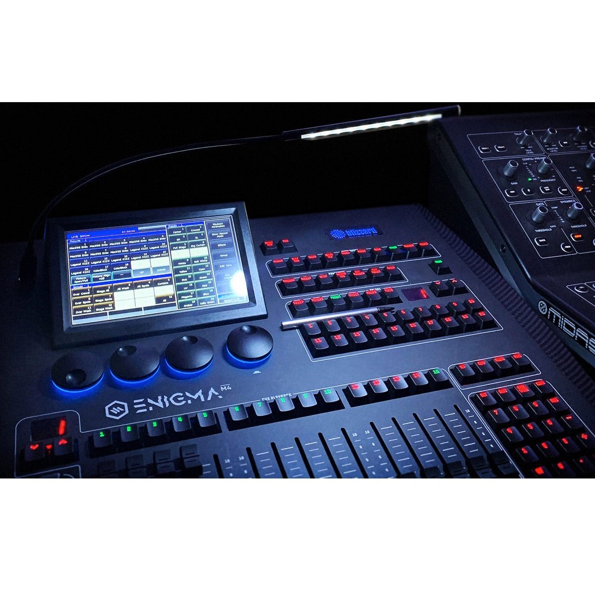 Blizzard Lighting Enigma M4 - Lighting Control Console, in use
