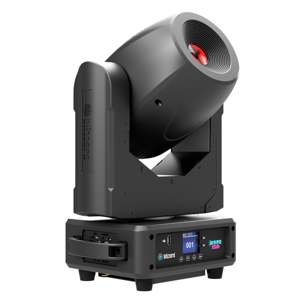 Blizzard Lighting Hype 150 - 150W LED Spot Moving Head Fixture, red right