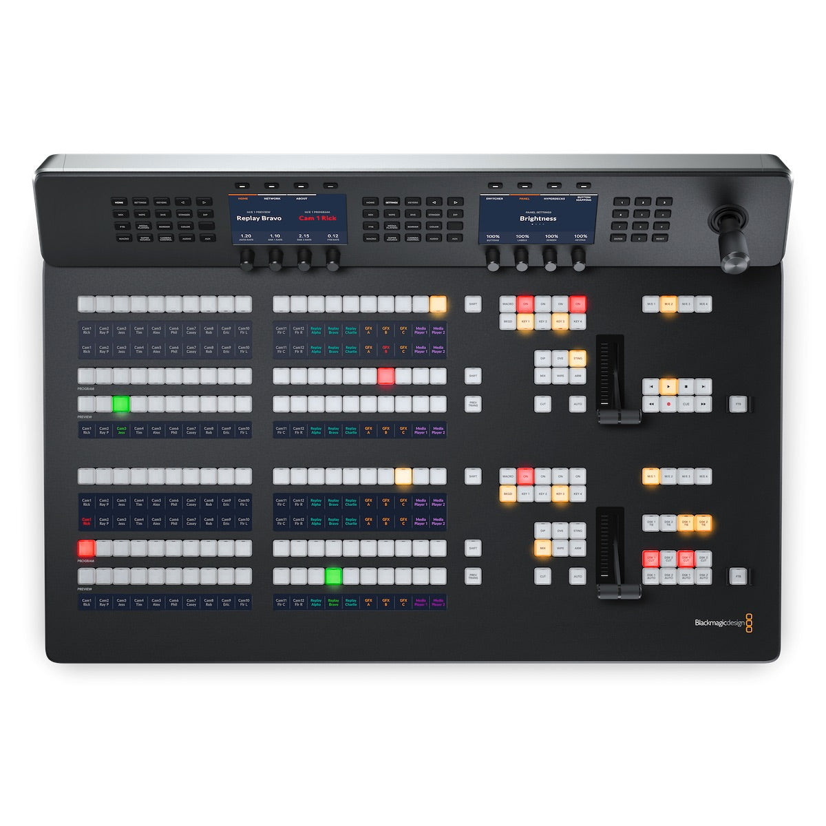 Blackmagic ATEM 2 M/E Advanced Panel for Live Production Switchers, top