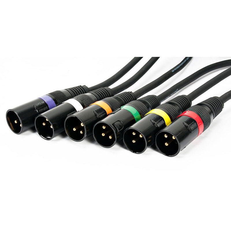 Elation ACCU-CABLE 3pin DMX cable - DJ Series, cable length color indication
