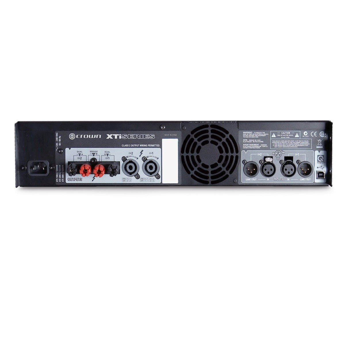 Crown XTi 4002 - Two-channel, 1200W Power Amplifier, rear