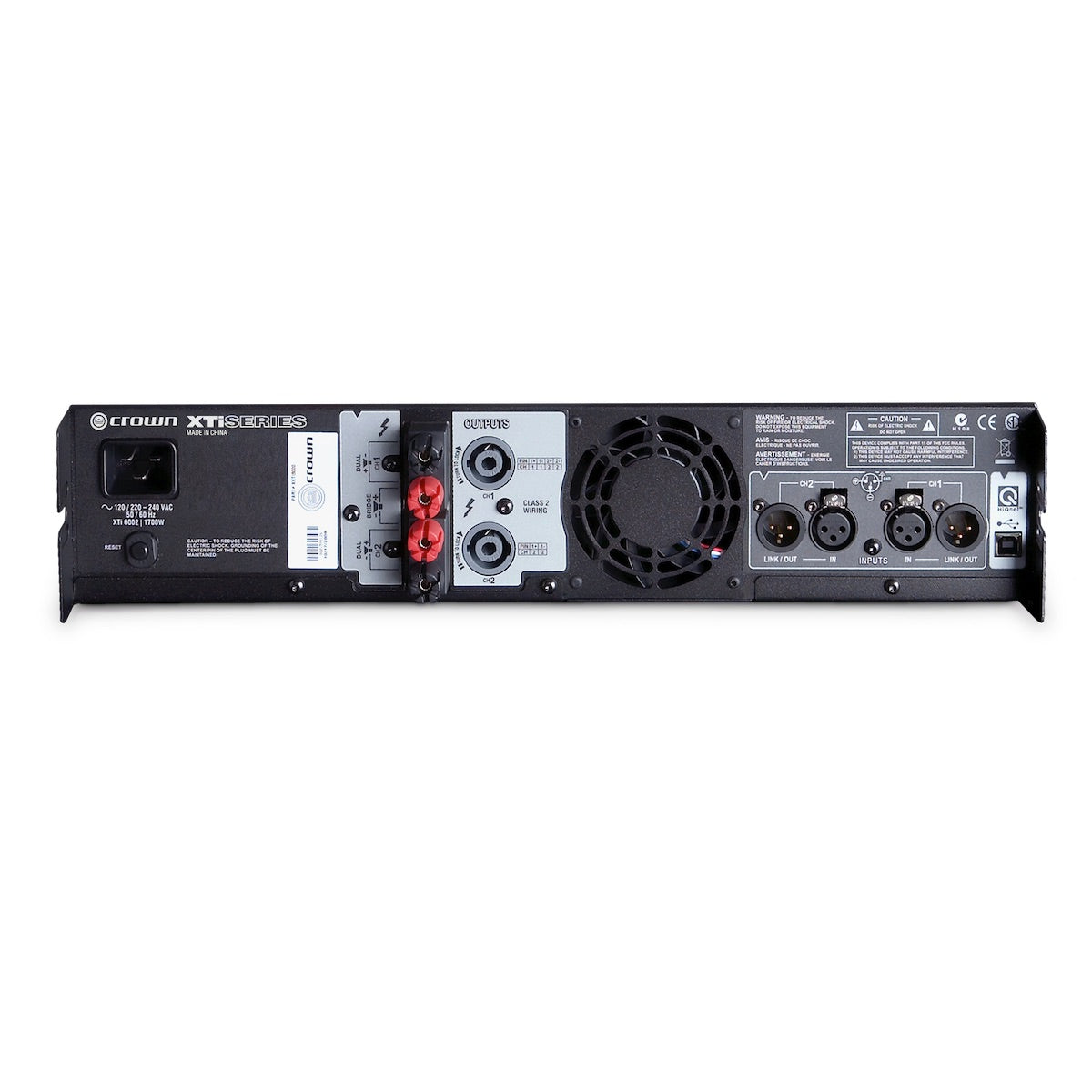 Crown XTi 6002 - Two-channel, 2100W Power Amplifier, rear
