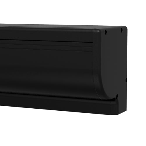 Da-Lite Contour Electrol - Wall or Ceiling Mounted Electric Screen, black case closeup