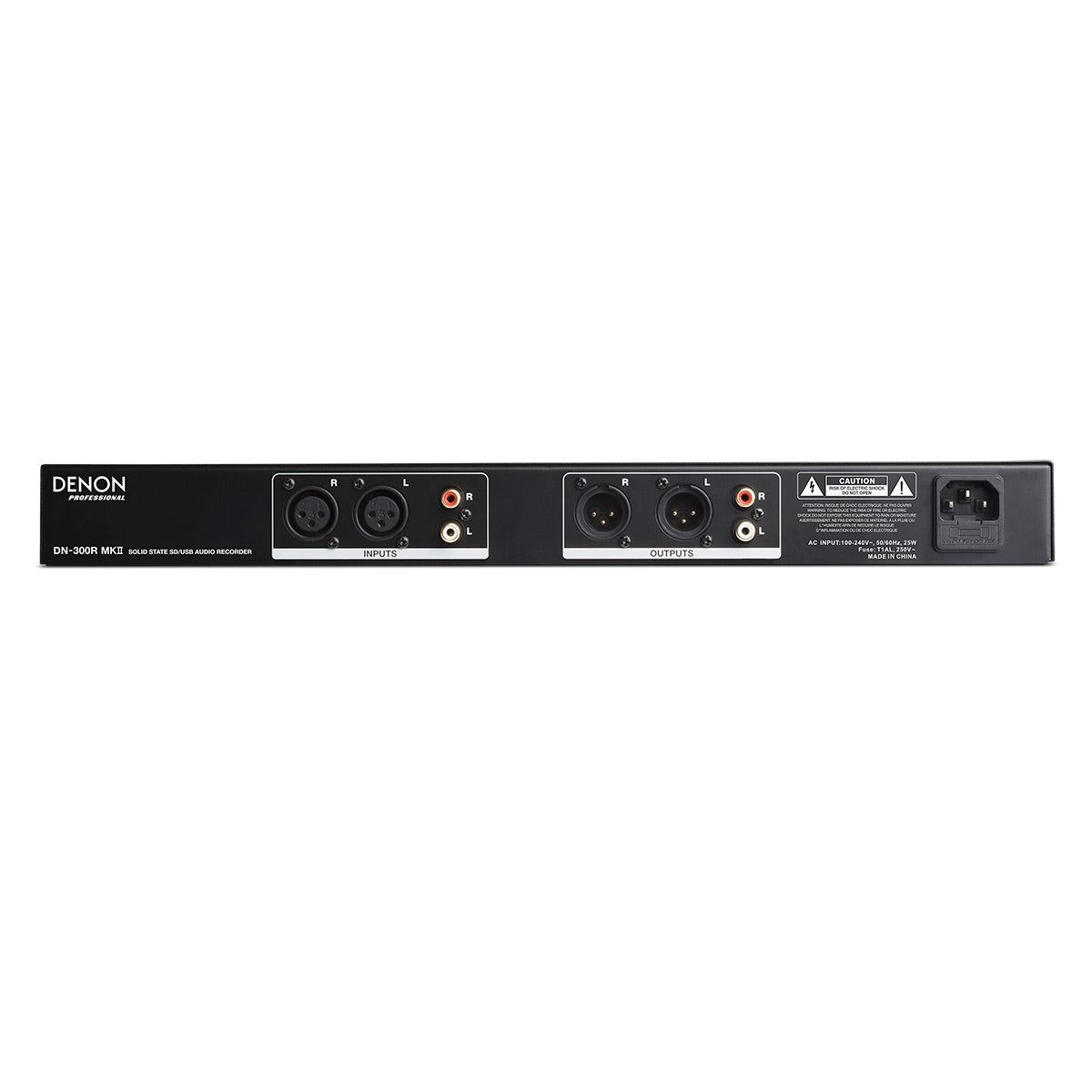 Denon DN-300R MKII Solid-State SD/USB Audio Recorder with XLR Outputs