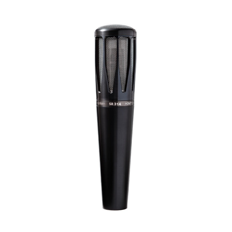 Earthworks SR314sb - Handheld Vocal Condenser Microphone, polished black with stainless steel base