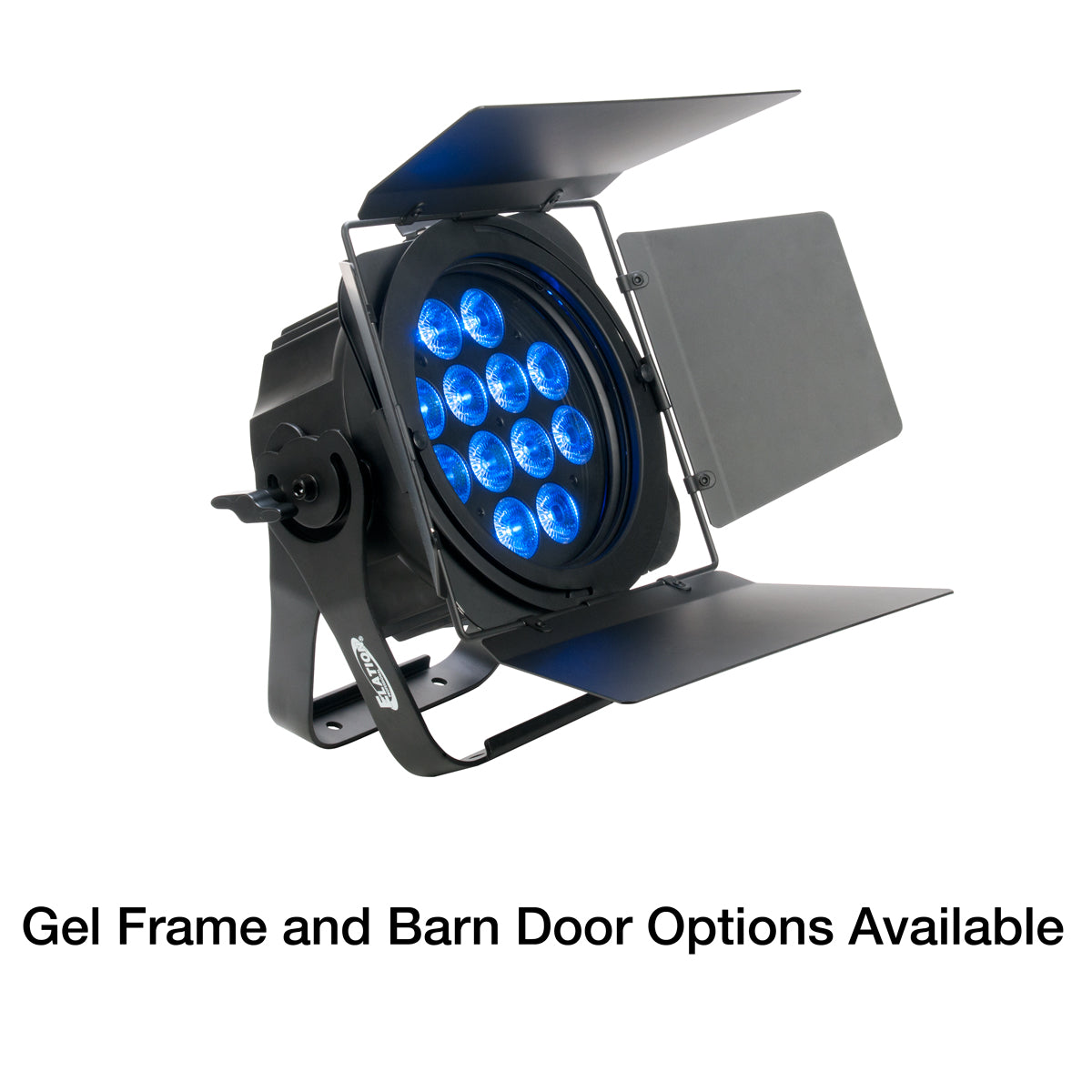Elation SIXPAR 200 - 6-in-1 LED PAR 12x12W Fixture, gel frame and barn door options available