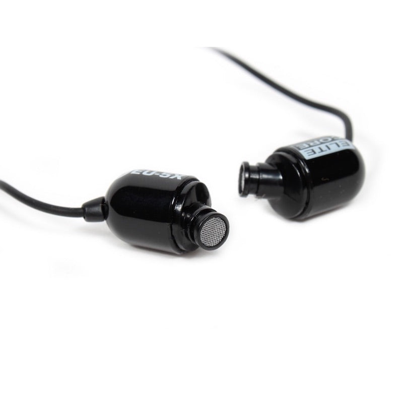 Elite Core EU-5X - Sound Isolating In-Ear Earphones, closeup without gel sleeves