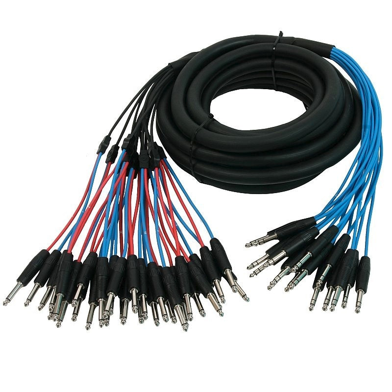 Elite Core IS163230 - TRS Insert Snake with 16 TRS to 32 TS plugs, 30-ft