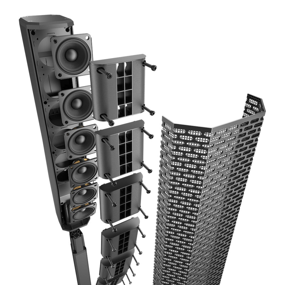 Electro-Voice Evolve 30M - Portable Powered Column System, exploded array