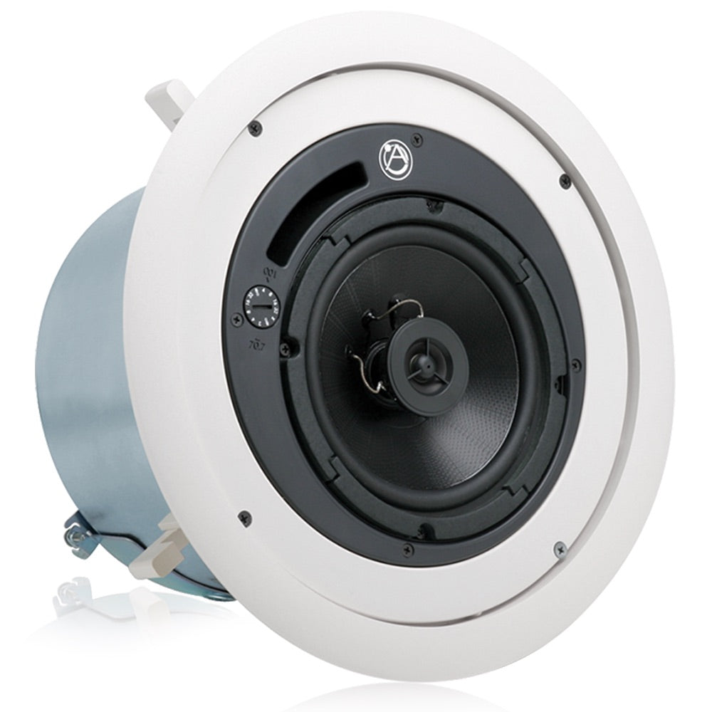 Atlas Sound FAP62T 32W 6-inch Coaxial Ceiling Speaker shown without grill