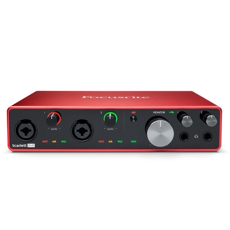Focusrite Scarlett 8i6 - USB 2.0 Audio Interface with 8-in/6-out (3rd Gen)