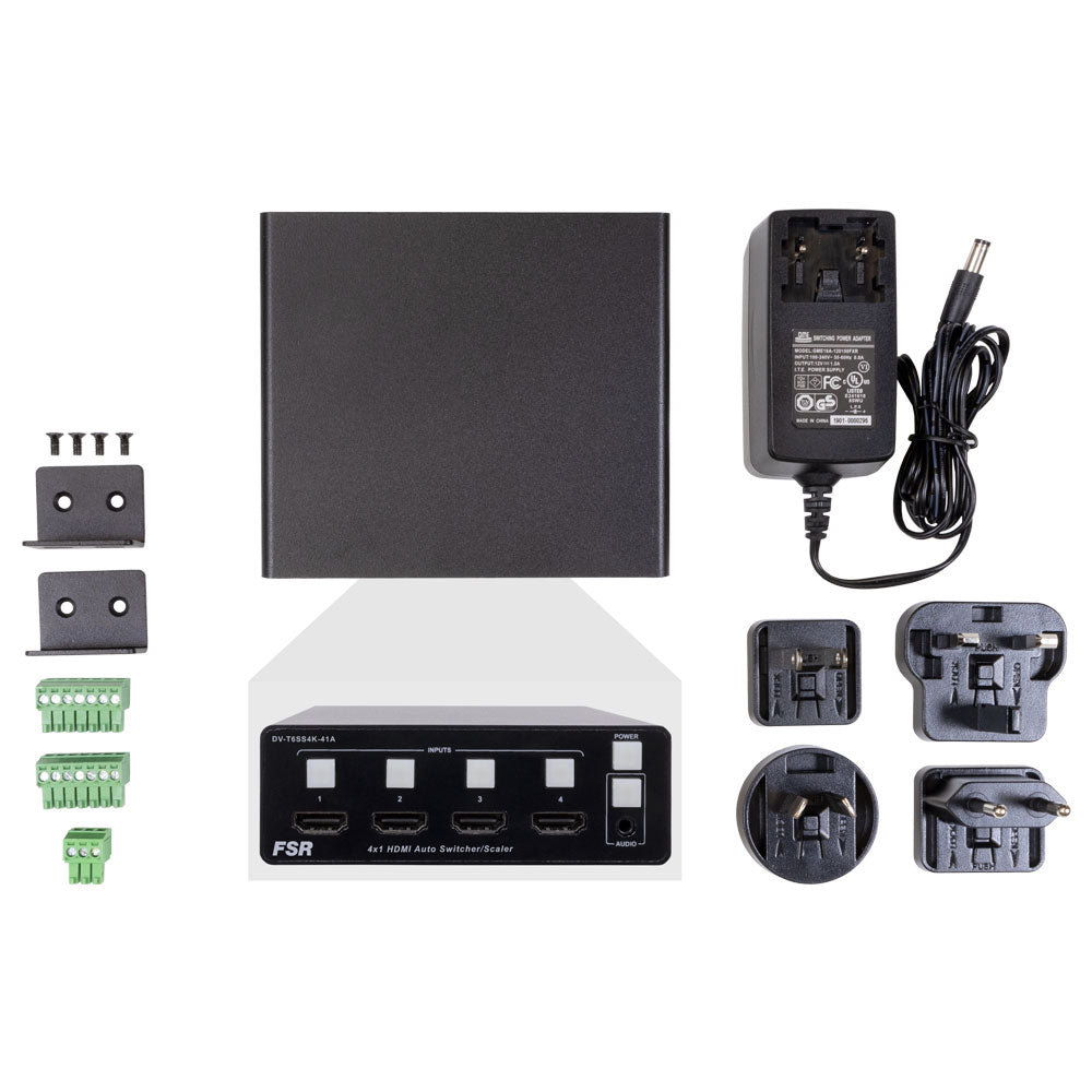 FSR DV-T6SS4K-41A - 4x1 Presentation Scaling Switcher, included equipment