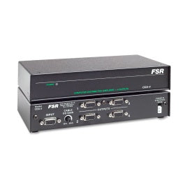 FSR CDA-4 Computer Video Distribution Amplifier, front and rear views