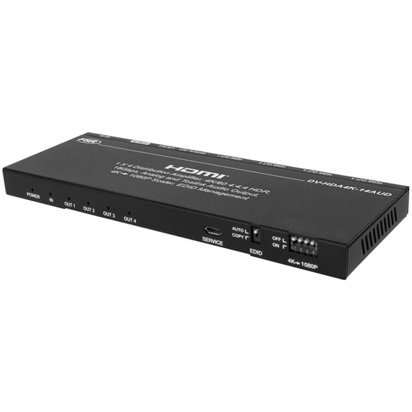 FSR DV-HDA4K-14AUD - 4K 1x4 HDMI Distribution Amplifier, front