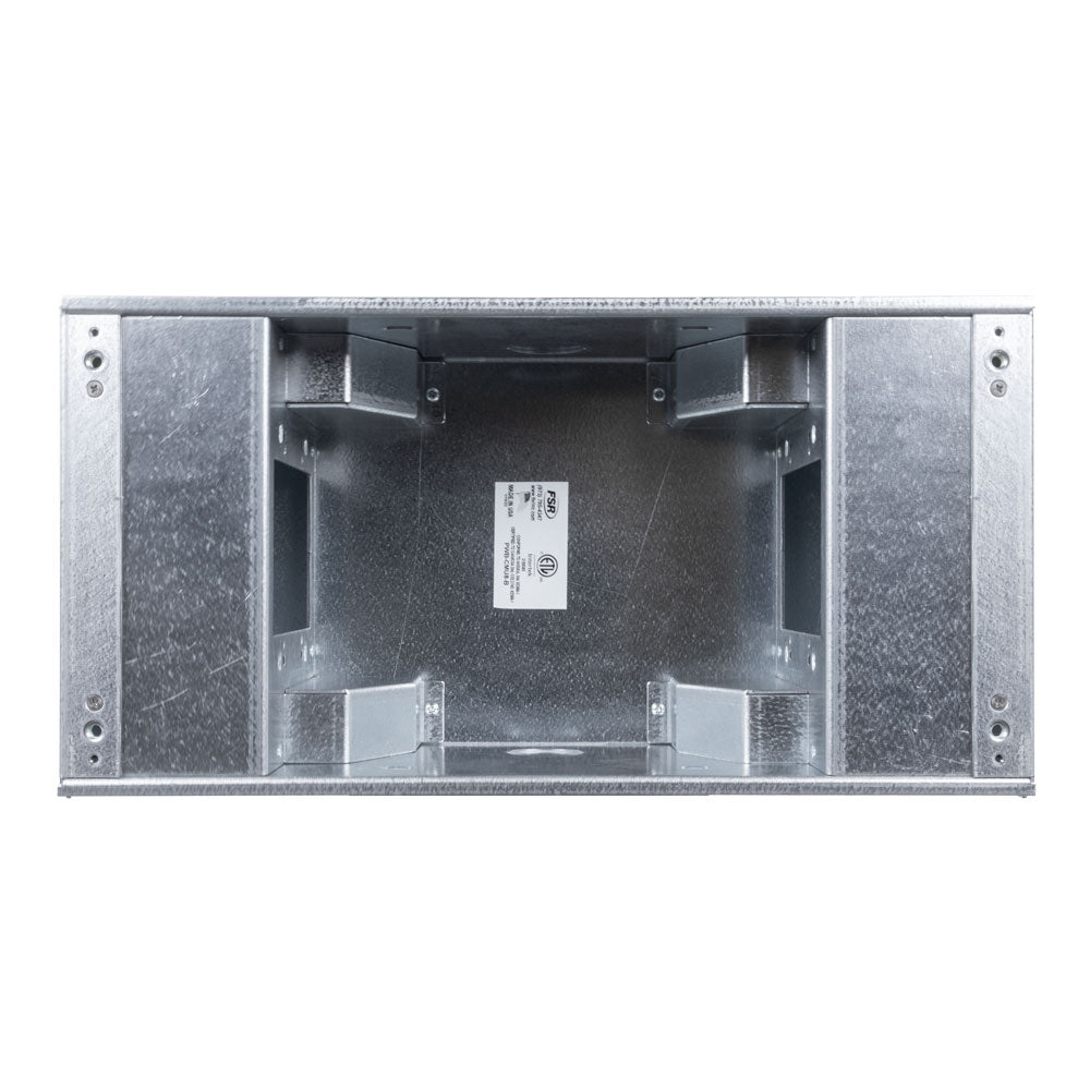 FSR PWB-CMU8 Project Wall Box for 8-inch Masonry Block Walls, front view without cover