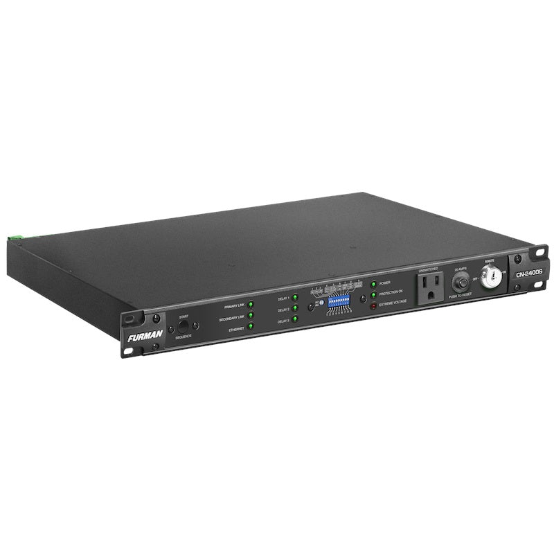 Furman CN-2400S - 20A SmartSequencing Power Conditioner, angle alternate view