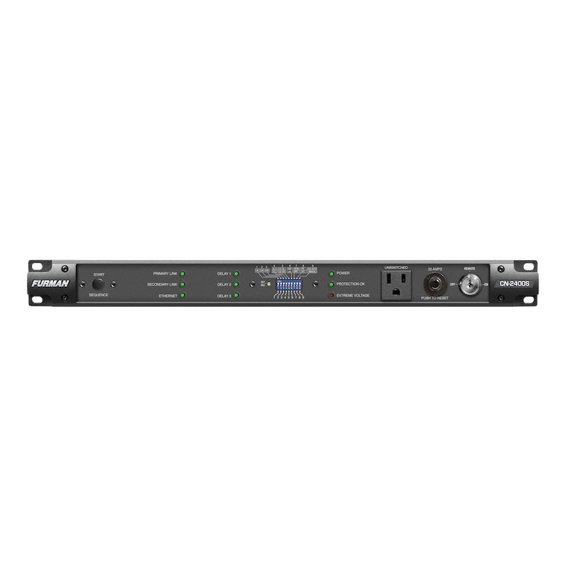 Furman CN-2400S - 20A SmartSequencing Power Conditioner, front alternate view