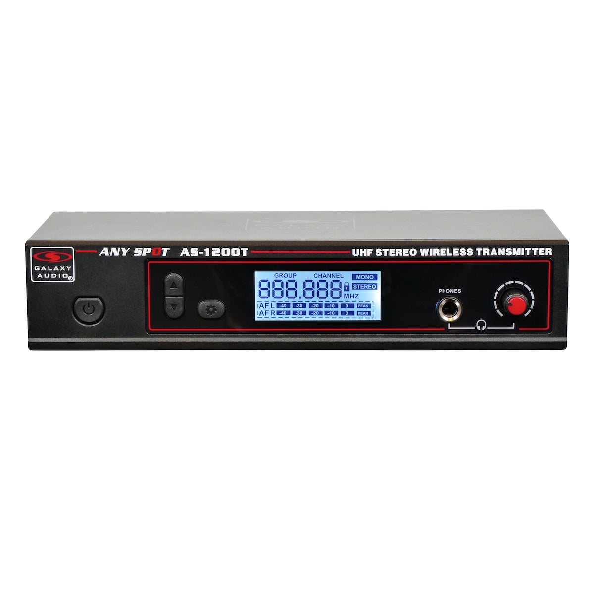 Galaxy Audio AS-1200t, transmitter front