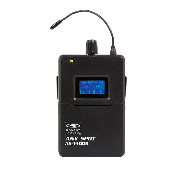 Galaxy Audio AS-1400R - Wireless Bodypack Receiver, front