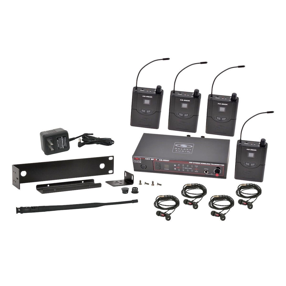 Galaxy Audio AS-950-4 - Wireless In-Ear Monitor System, Band Pack