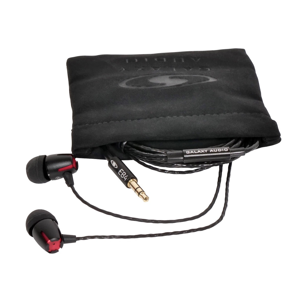 Galaxy Audio EB4 - Single Driver Standard Earbuds, soft case