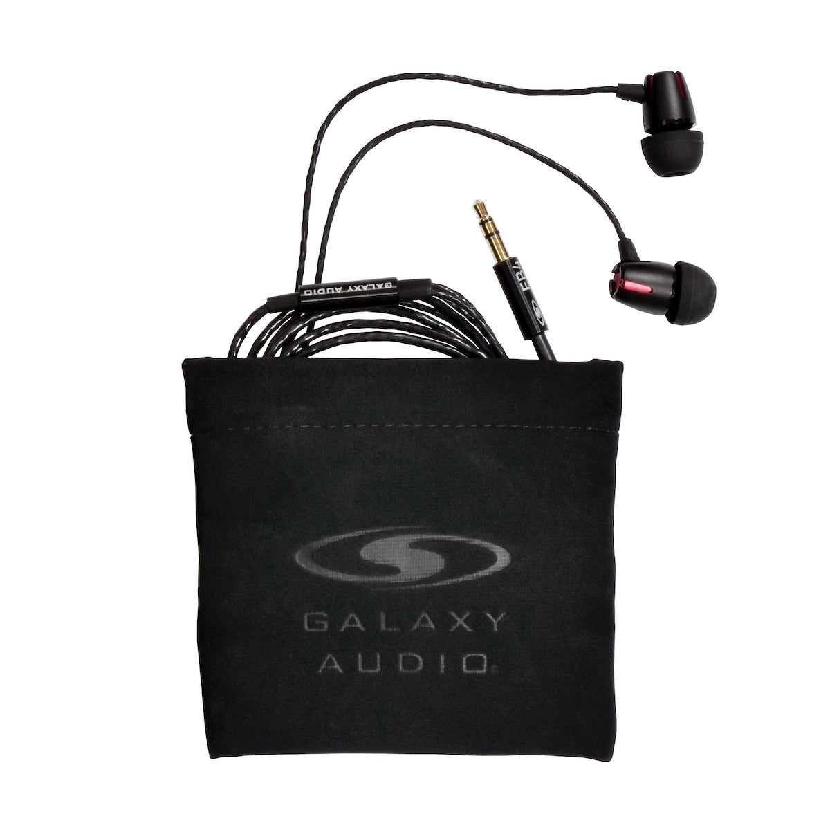 Galaxy Audio EB4 - Single Driver Standard Earbuds, soft case