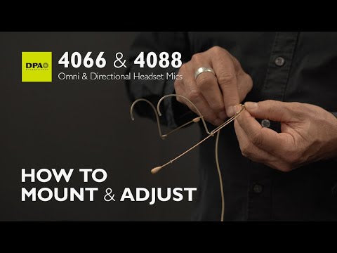 DPA 4066 & 4088 CORE Omni & Directional Headset Mics, YouTube video