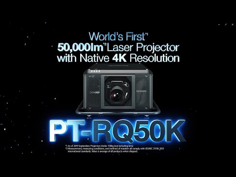 Panasonic Projector: 3-Chip DLP Projector PT-RQ50K, YouTube video