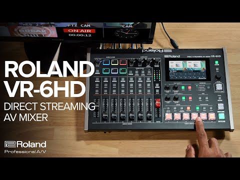 Roland VR-6HD Direct Streaming AV Mixer Overview, YouTube video