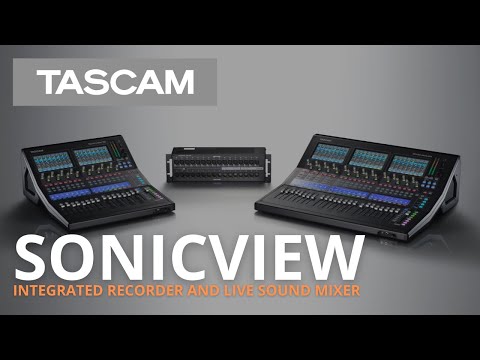 TASCAM Sonicview - Integrated Recorder and Live Sound Mixer, YouTube video