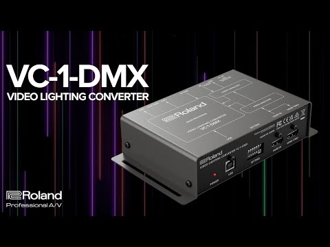 Roland VC-1-DMX - Video Lighting Converter/Controller, YouTube video