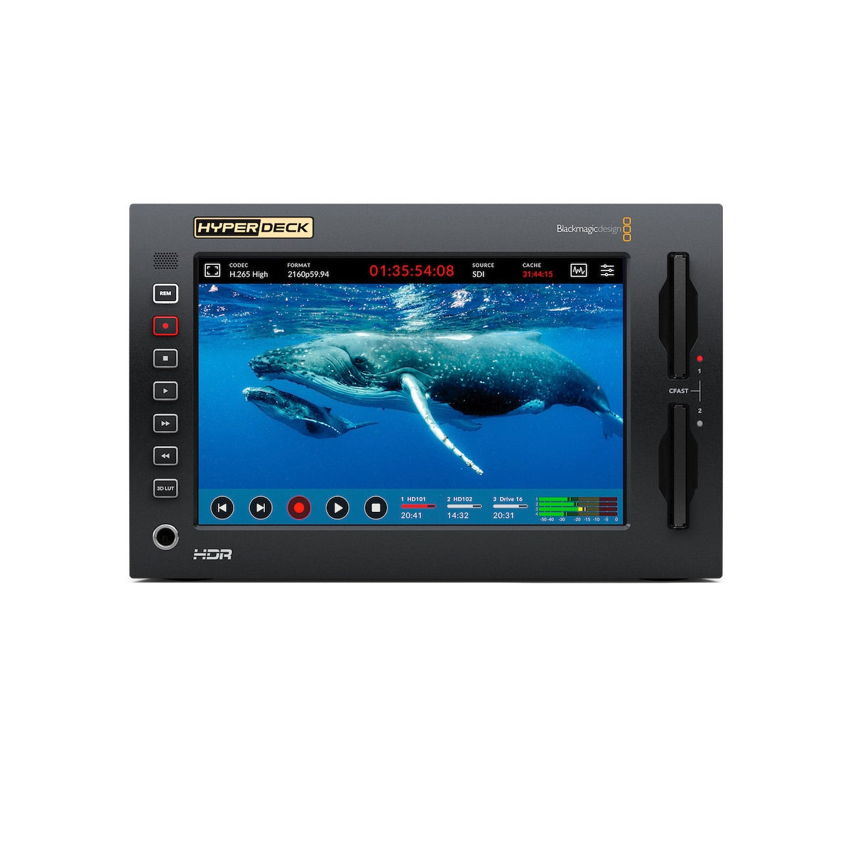 Blackmagic HyperDeck Extreme 4K HDR, front