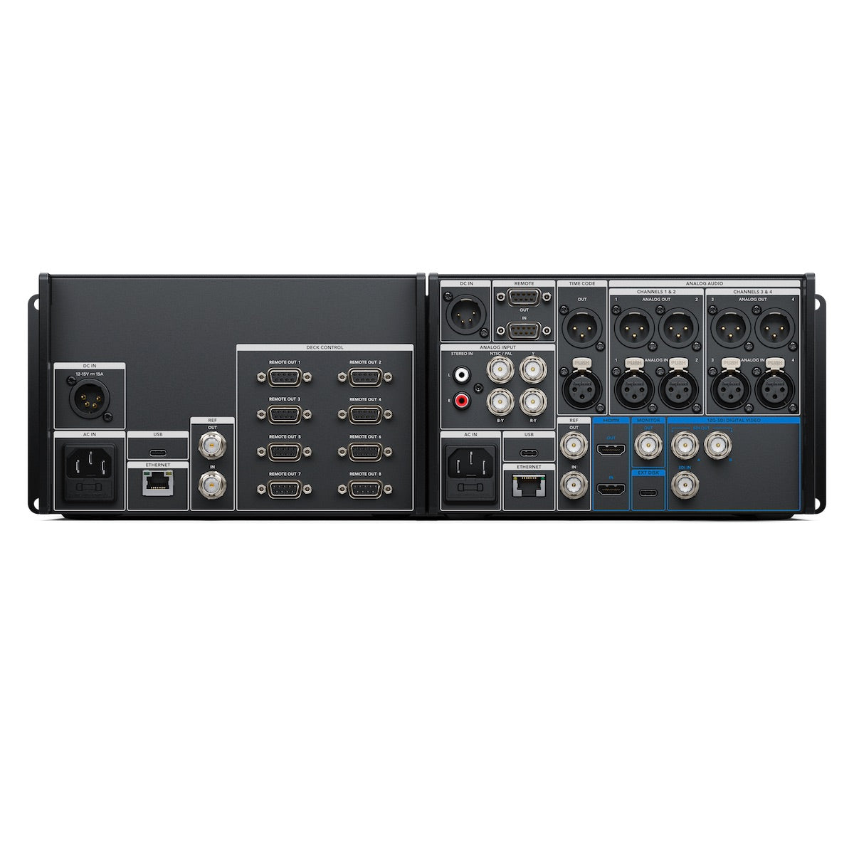 Blackmagic HyperDeck Extreme 4K HDR, rear pair