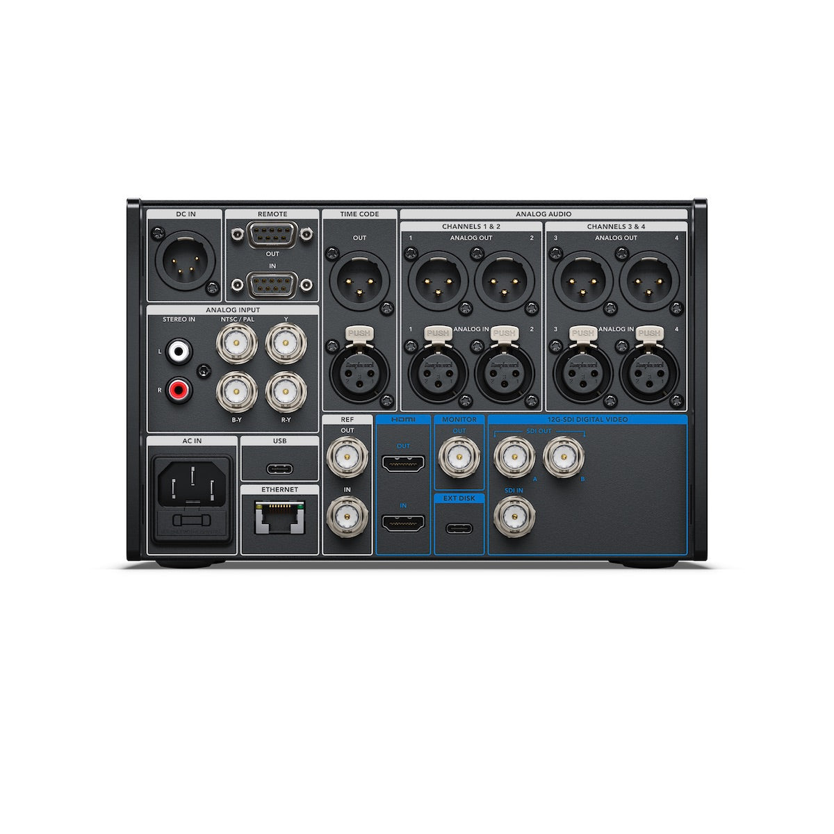 Blackmagic HyperDeck Extreme 4K HDR, rear