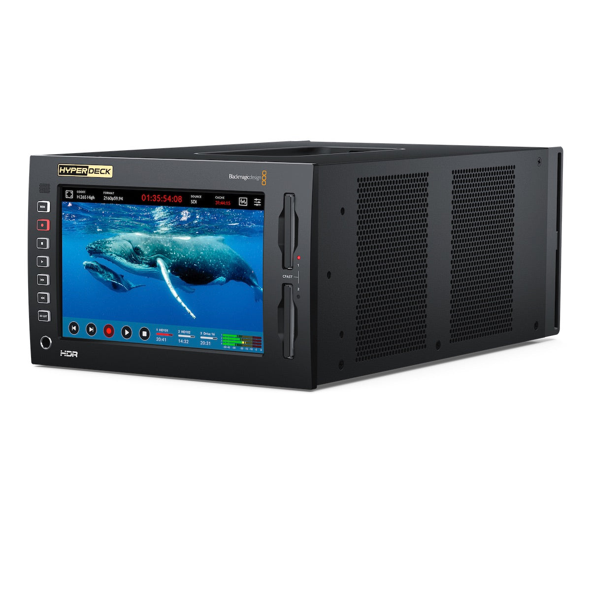 Blackmagic HyperDeck Extreme 4K HDR, right angle