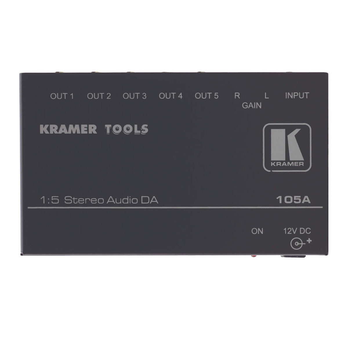 Kramer 105A - 1:5 Stereo Audio Distribution Amplifier, top
