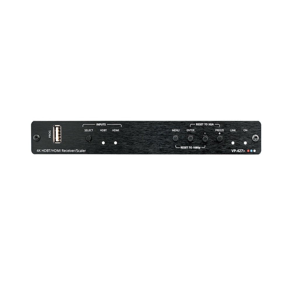 Kramer VP-427X - 4K Switcher/Scaler Receiver over Long–Reach HDBaseT, front