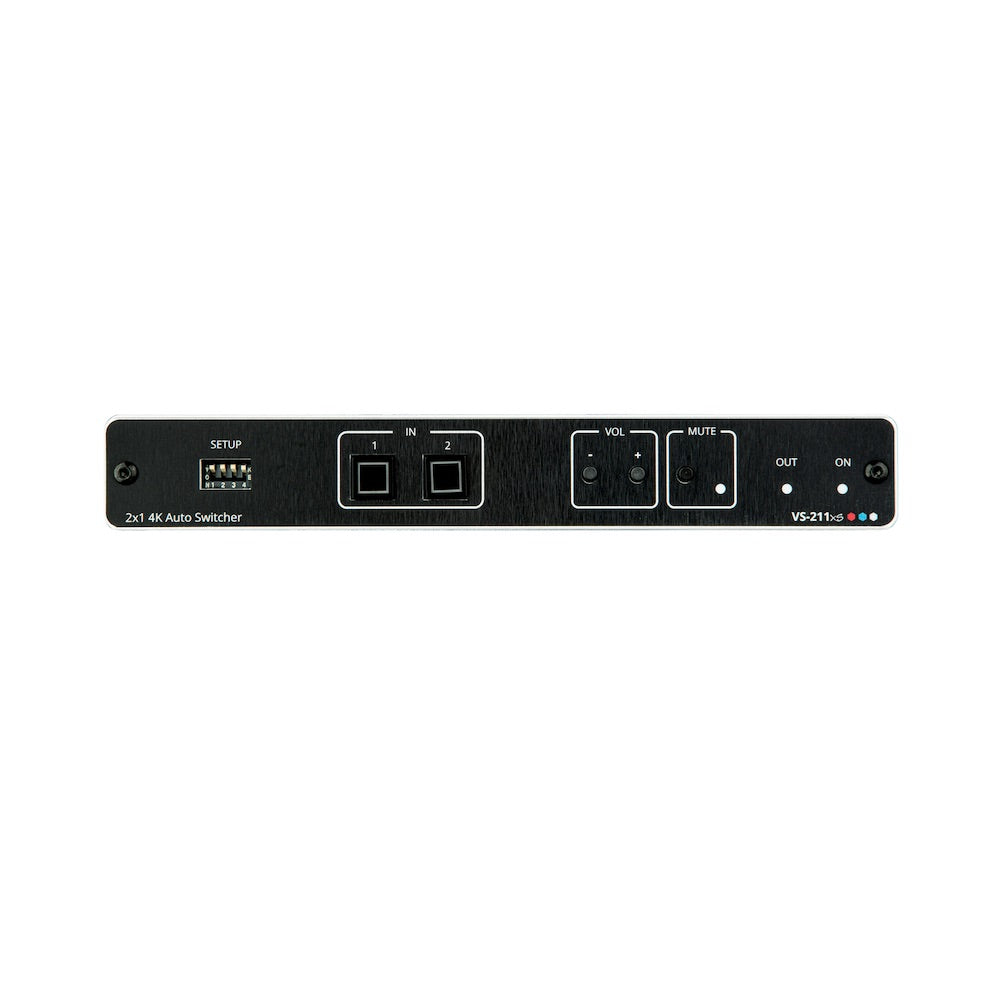 Kramer VS-211XS - 2x1 4K HDR HDMI Intelligent Auto Switcher, front
