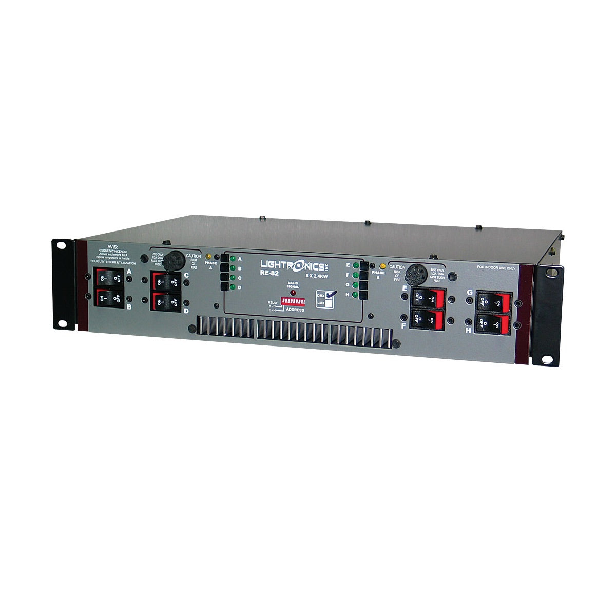 Lightronics RE82D Rack Mount Dimmer, RE Series