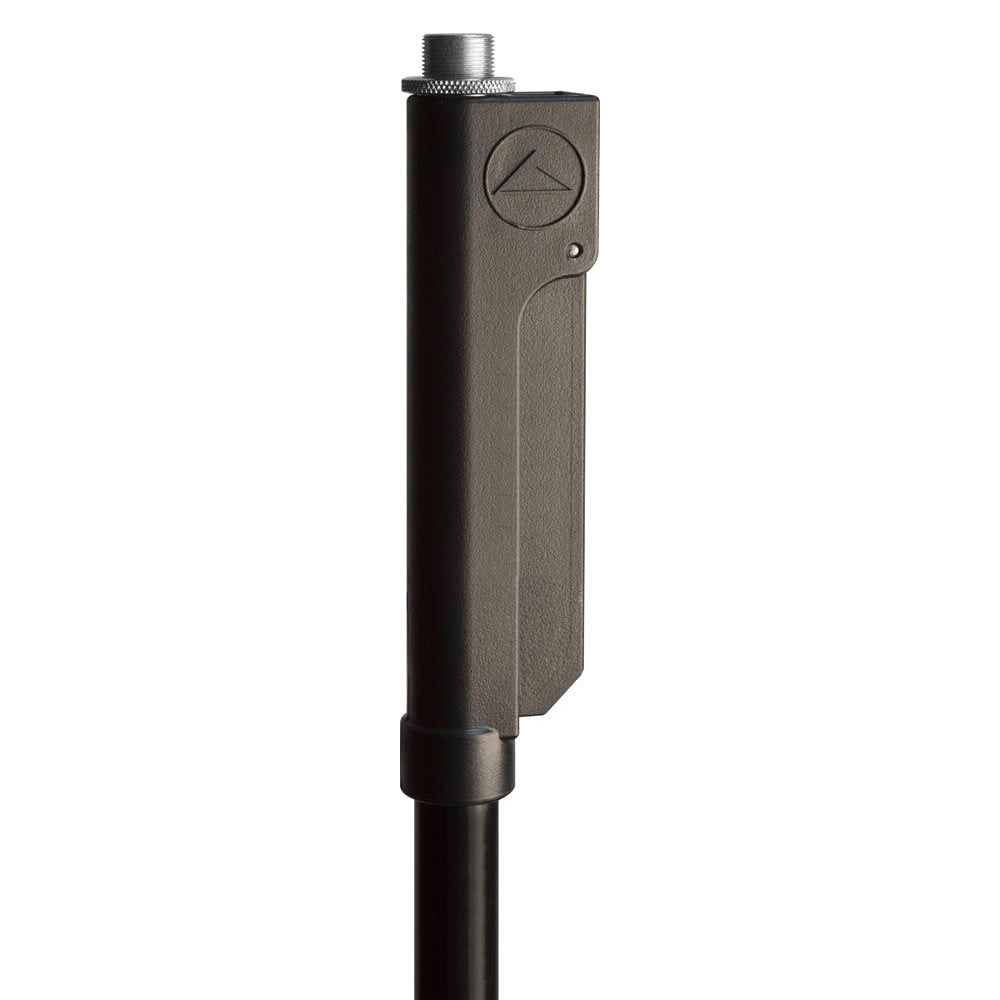 Ultimate Support LIVE-MC-66B - One Hand Microphone Stand, Tripod Base, clutch closeup