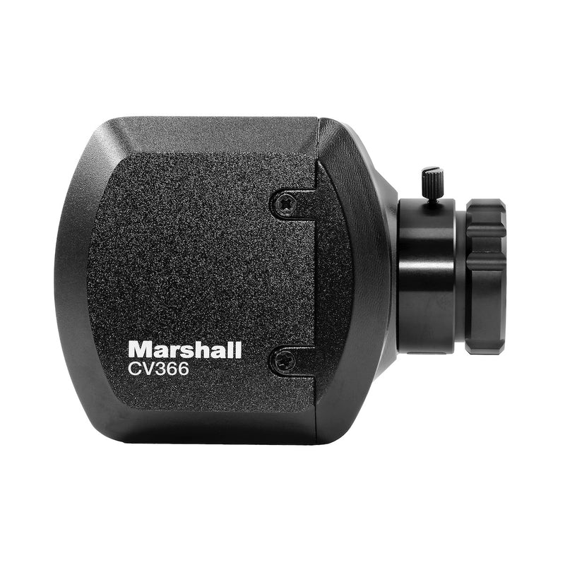 Marshall CV366 - Compact HD Camera with Genlock, Lens Sold Separately, right side