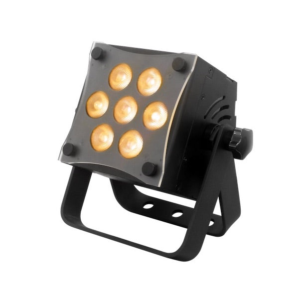 Mega-Lite Baby Color Q70 - Compact LED Wash Light, lit amber