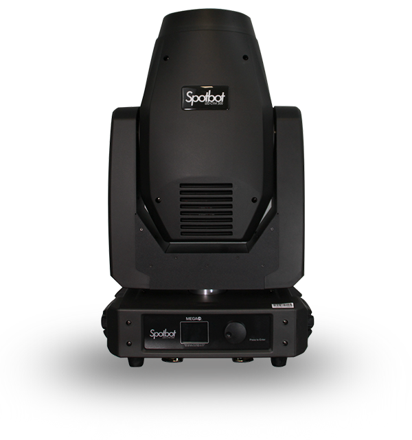 Mega-Lite Spotbot LED CYM 300 - LED Moving Head Spot Light, front up