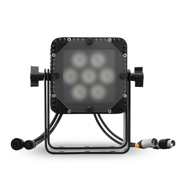 Mega-Lite Tuff Baby UV35 - IP65 Compact LED Wash Light, front diffuser