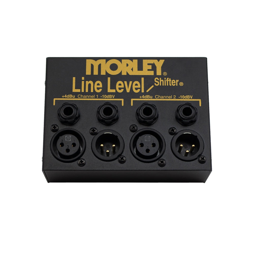 Morley Line Level Shifter - 2-channels with XLR and 1/4-inch Jacks, front