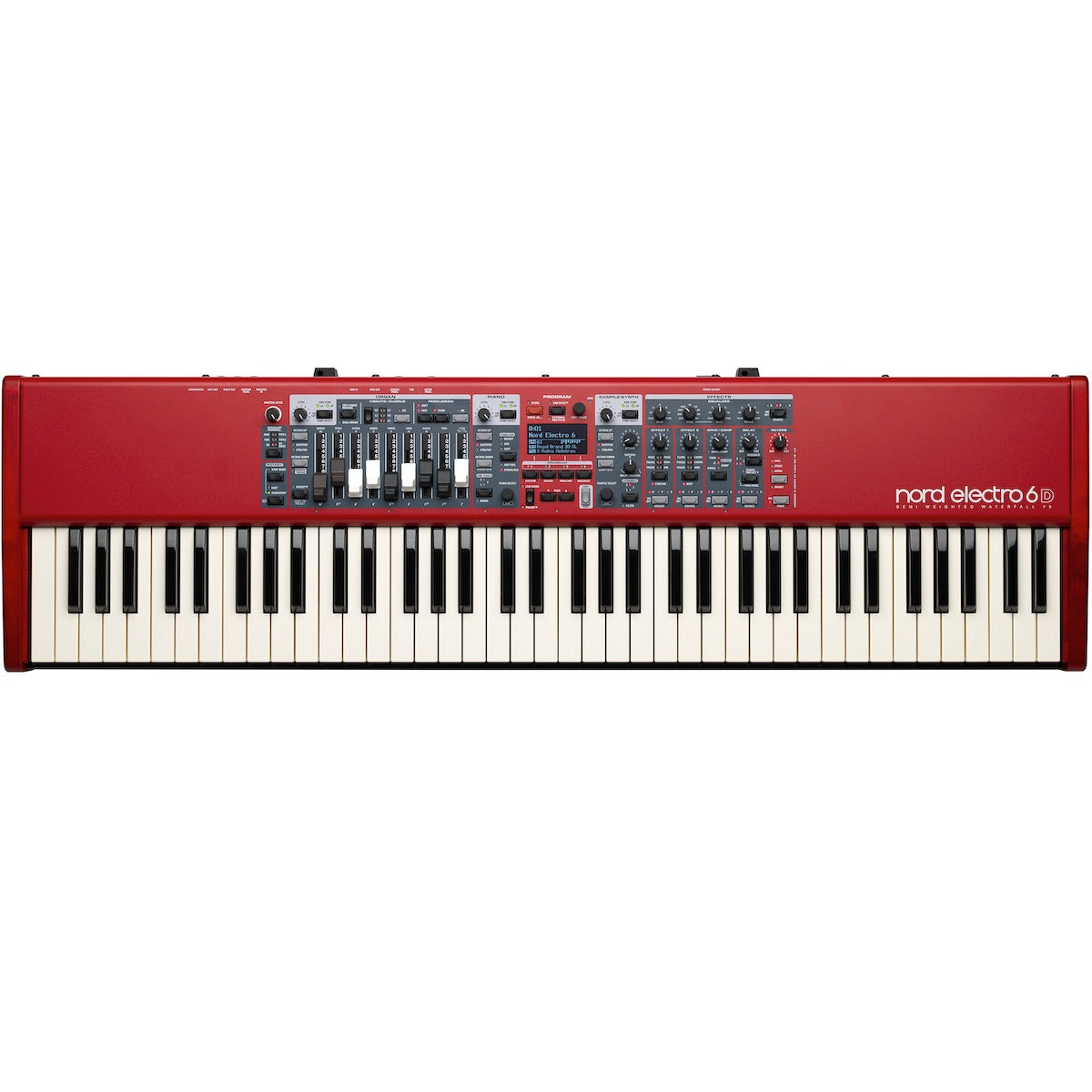 Nord Electro 6D 73 - 73-note Semi-Weighted Waterfall Keyboard, top