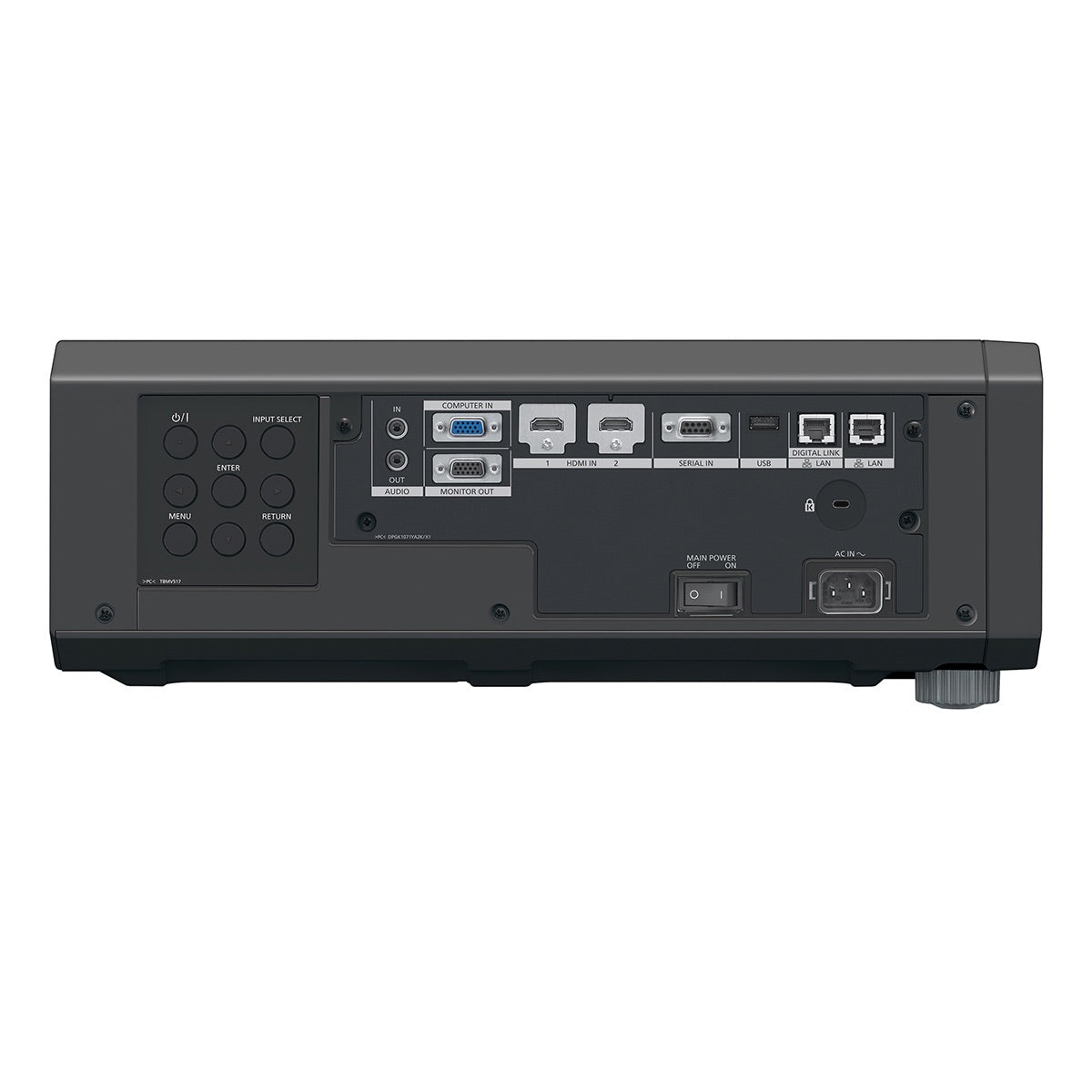 Panasonic PT-FRQ50 - 1-Chip DLP 4K Laser Projector, black, side