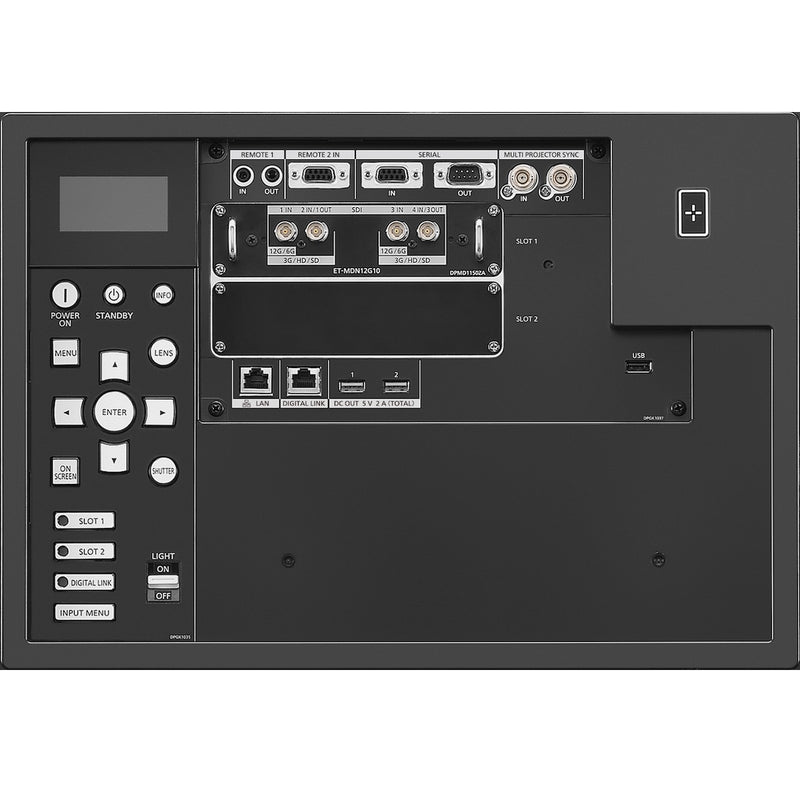 Panasonic PT-RQ50KU - 3-Chip DLP 4K Laser Projector, terminals
