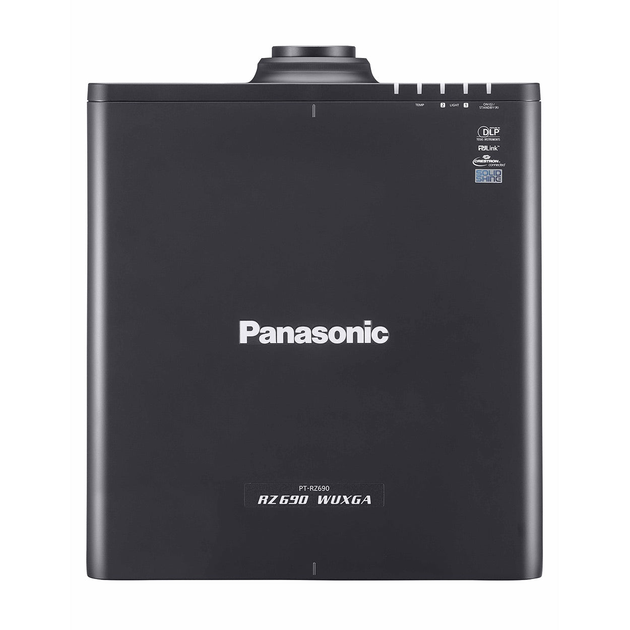 Panasonic PT-RZ690BU - 1-Chip DLP WUXGA Laser Projector, black, top