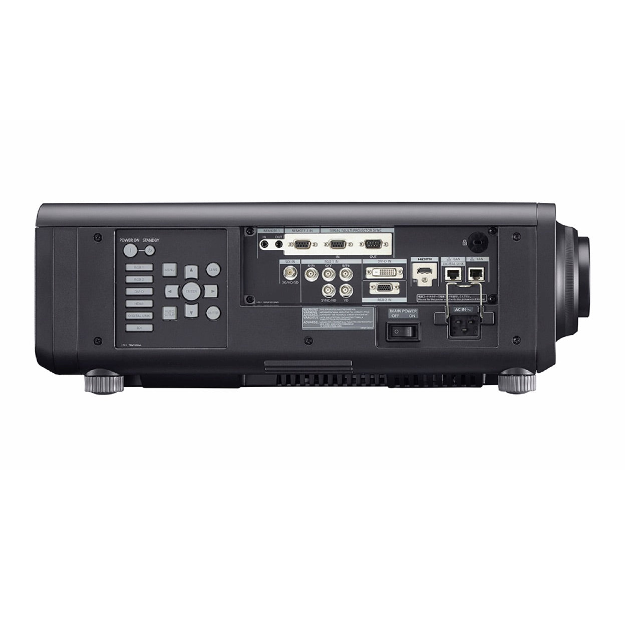 Panasonic PT-RZ690WU - 1-Chip DLP WUXGA Laser Projector, black, side